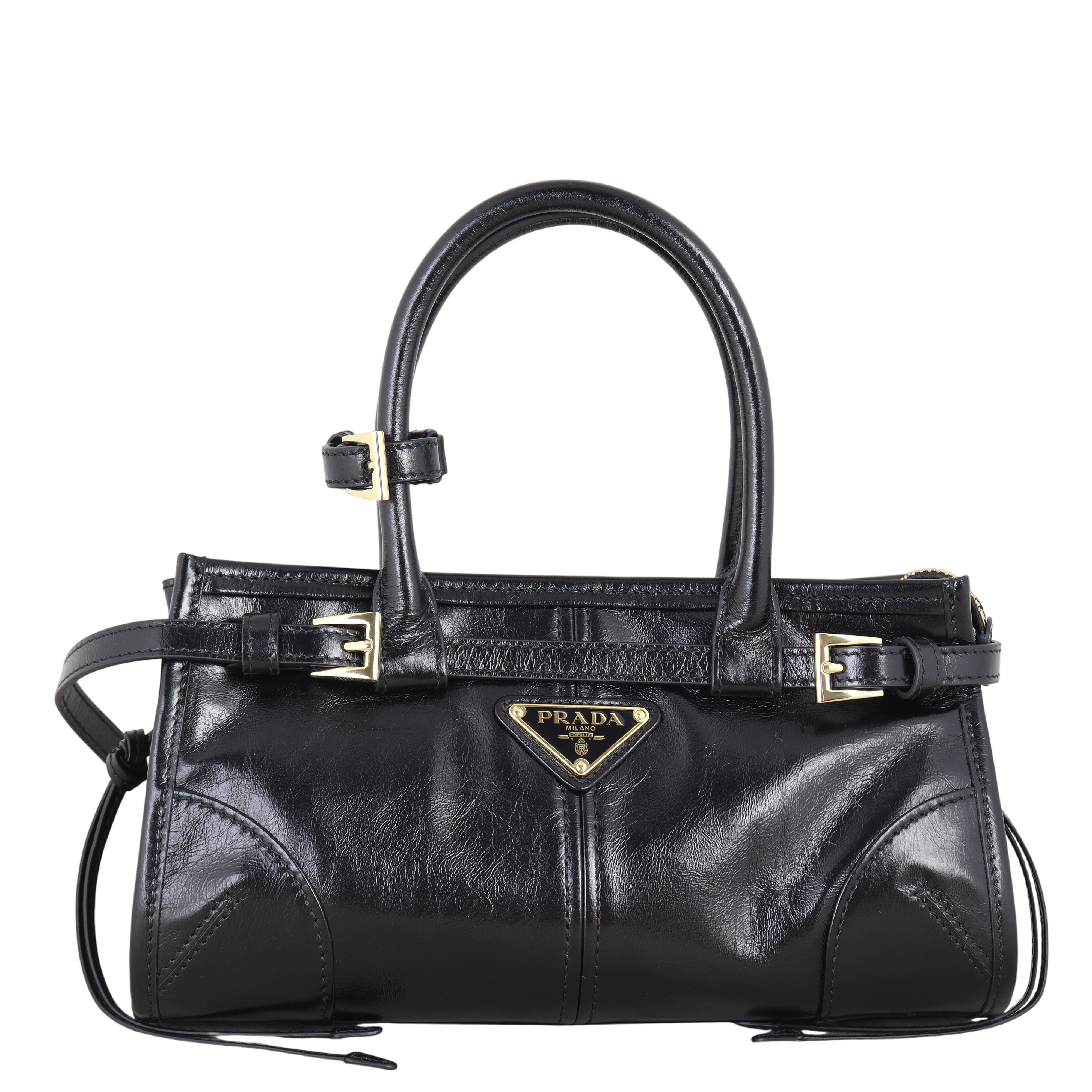 PRADA ショルダーバッグ2WAY BN2323 VITELLO SHINE Prada Vitello Shine Bonnie Shoulder Bag Mini – Luxe.It.Fwd