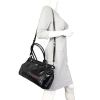 Prada Vitello Shine Bonnie Shoulder Bag Large