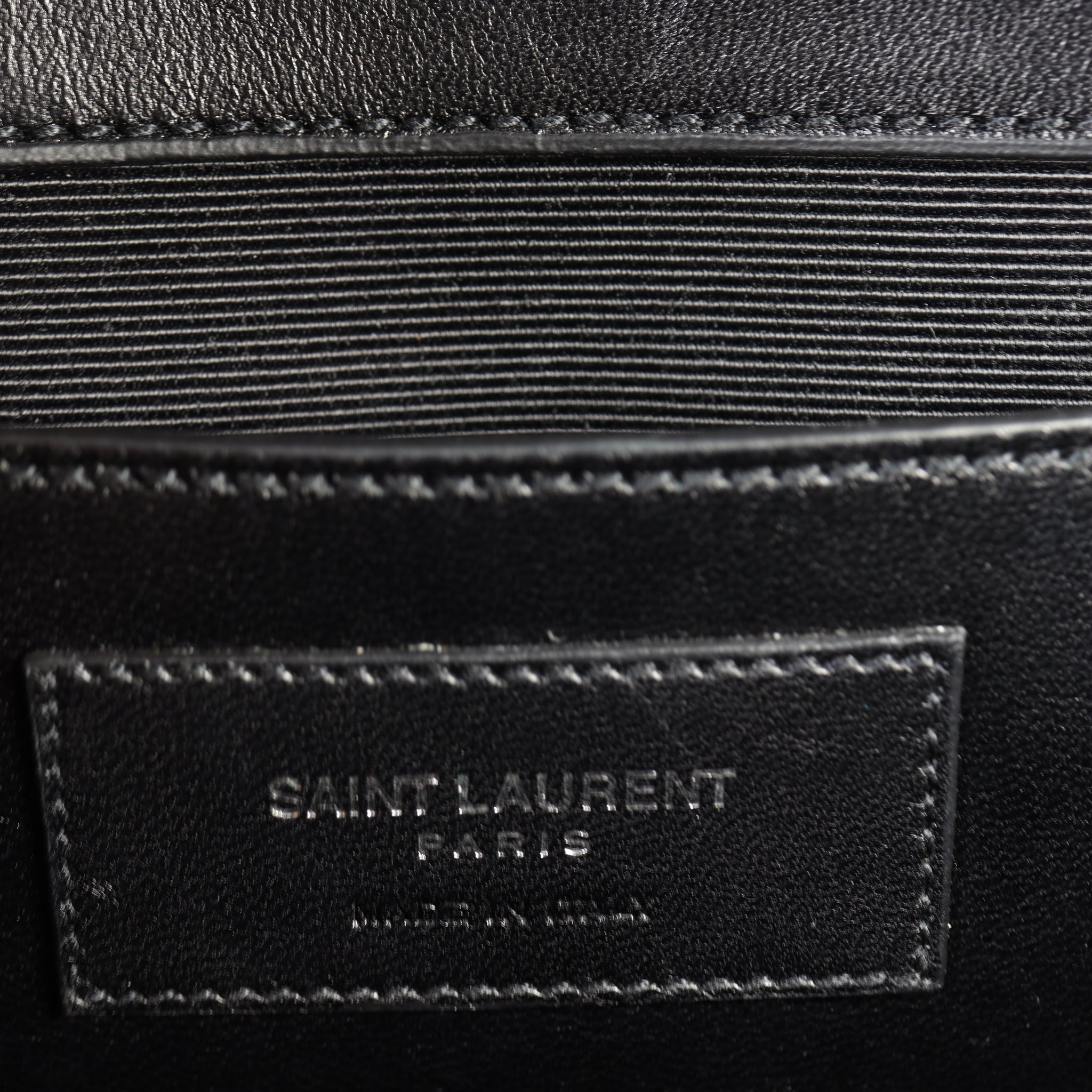 Saint Laurent Kate Crystal-Embellished Suede Chain Bag