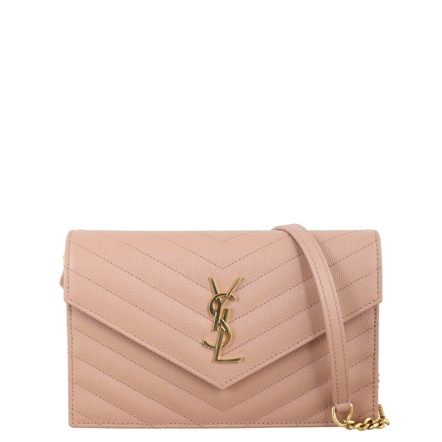 Saint Laurent Cassandre Envelope Chain Wallet