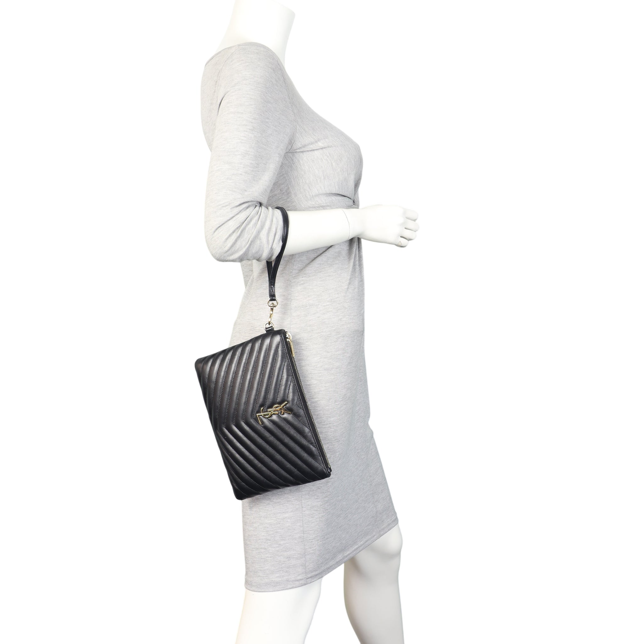 Saint Laurent Cassandre Monogram Matelasse A5 Pouch