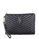 Saint Laurent Cassandre Monogram Matelasse A5 Pouch