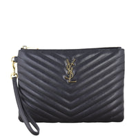 Saint Laurent Cassandre Monogram Matelasse A5 Pouch