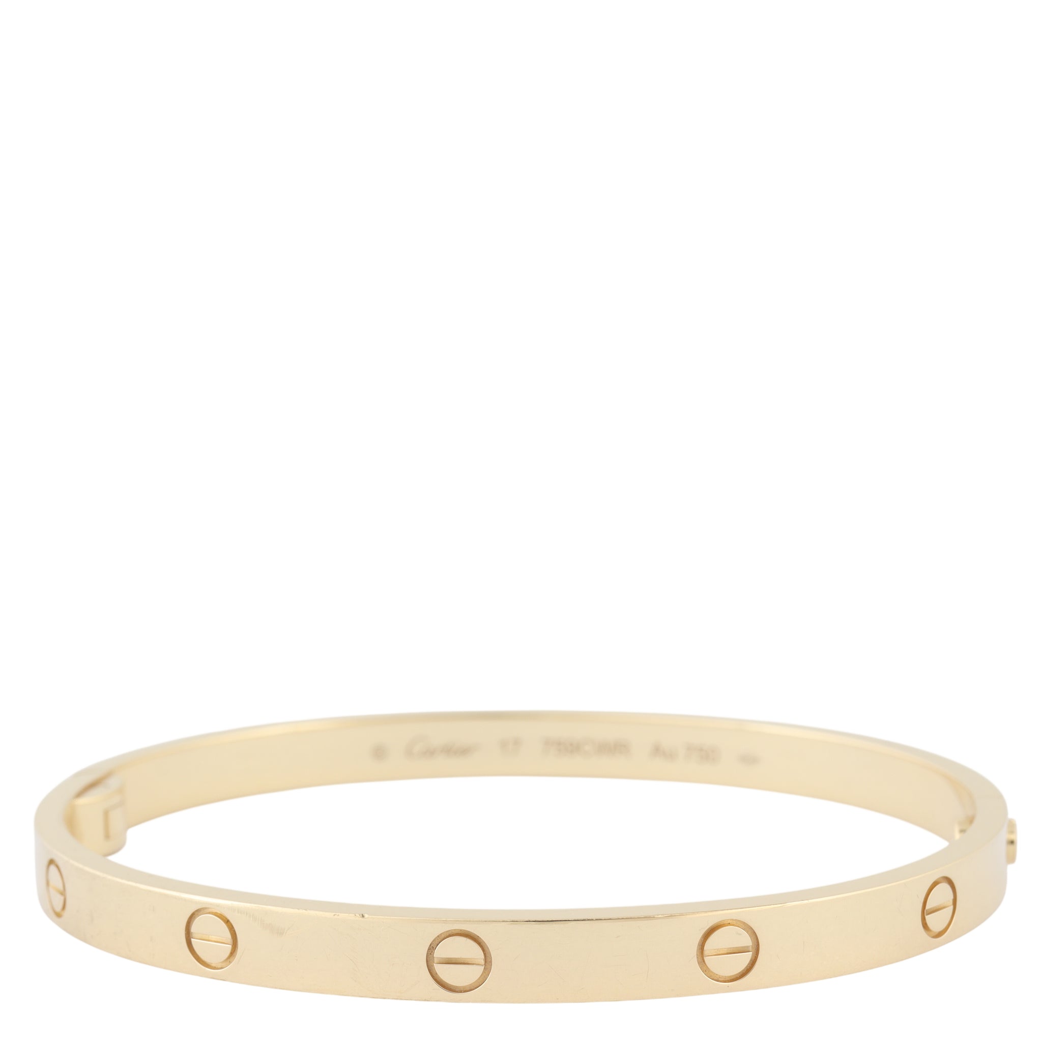Cartier Medium Love Bracelet 18k Yellow Gold