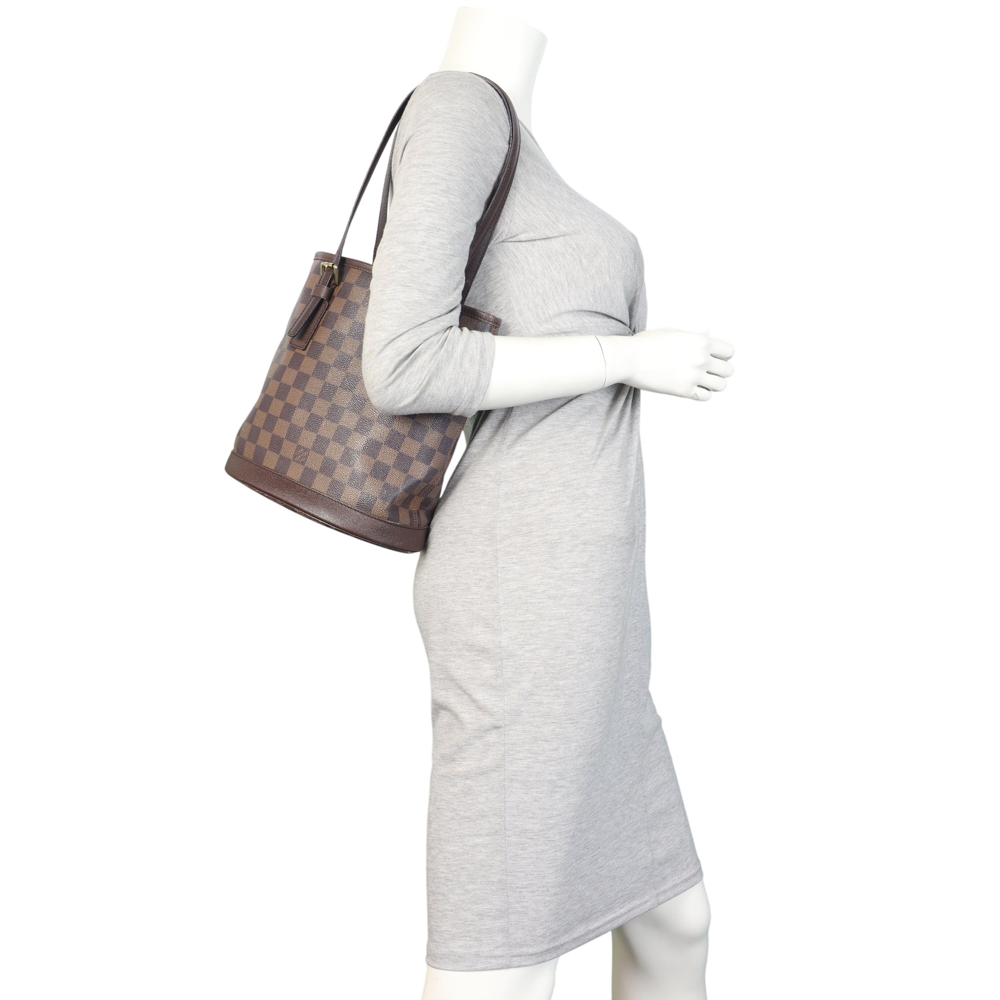 Louis Vuitton Marais Bucket Bag Damier Ebene