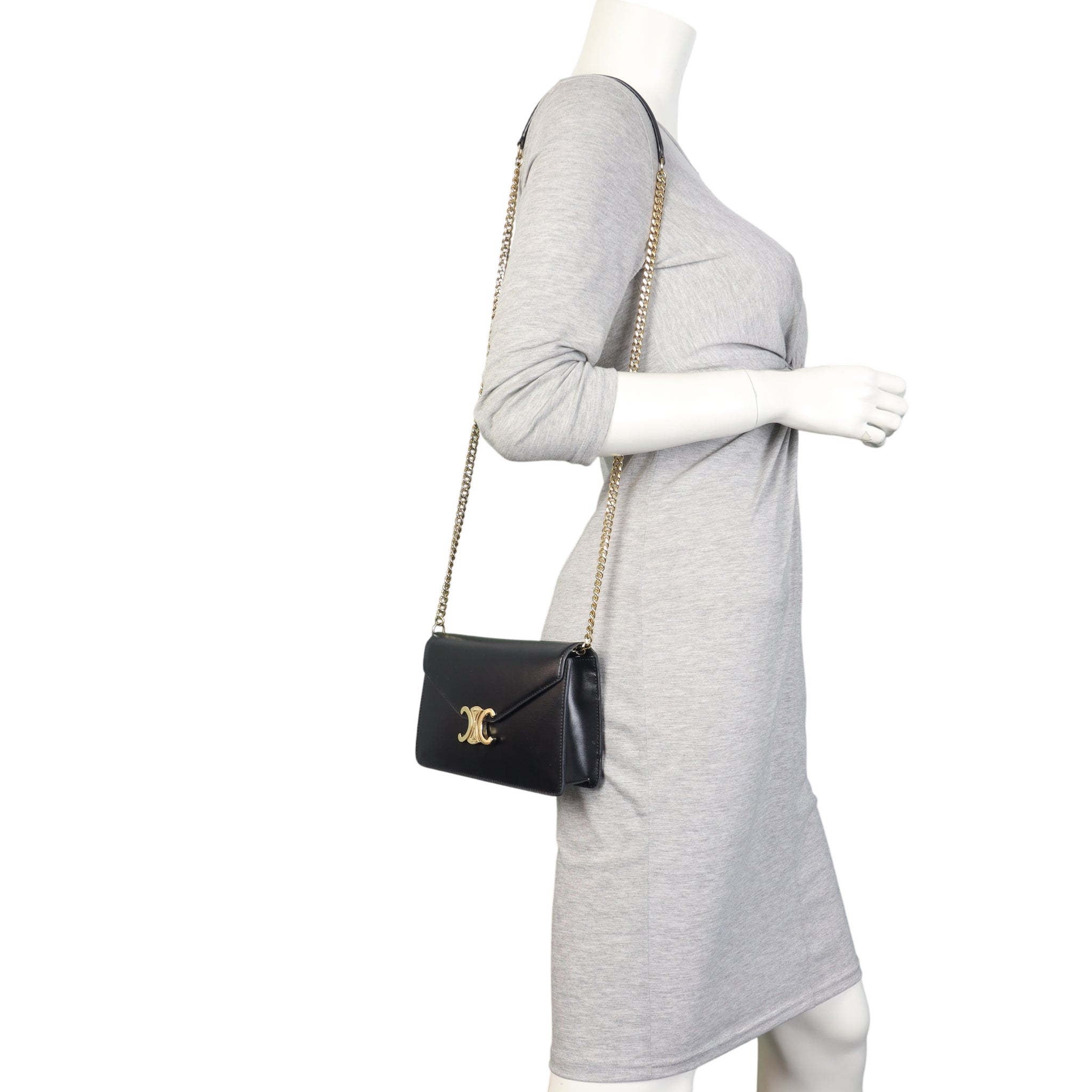 Celine Triomphe Margo Wallet on Chain