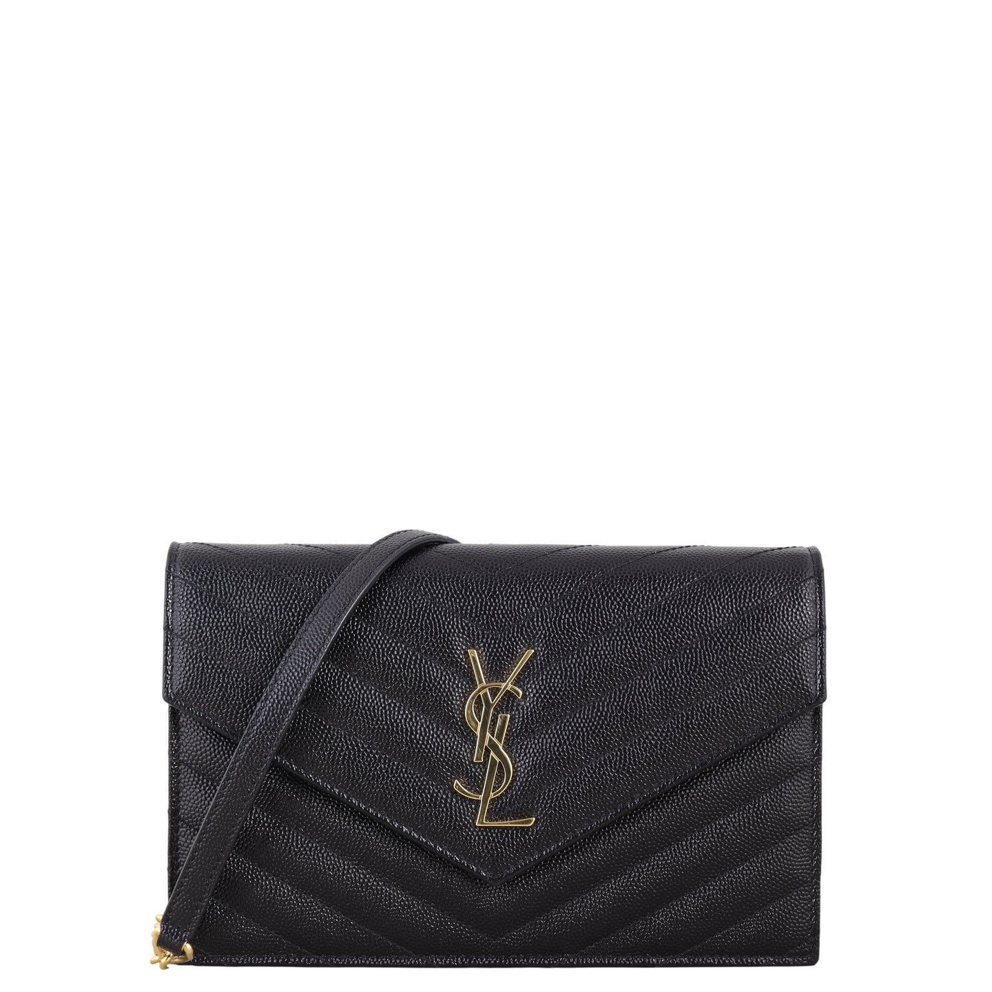 Saint Laurent Cassandre Envelope Chain Wallet