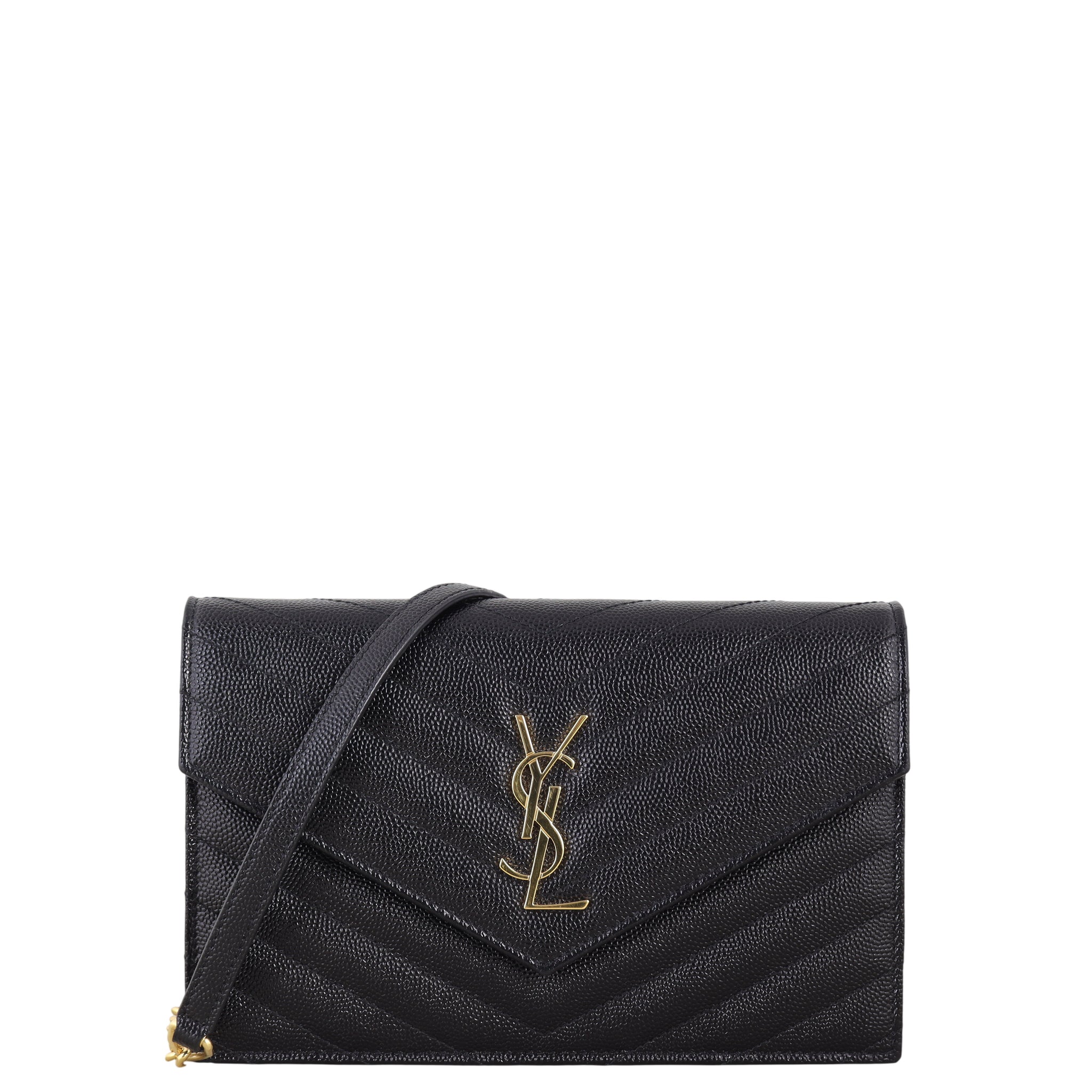 Saint Laurent Cassandre Envelope Chain Wallet