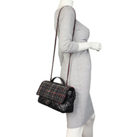 Chanel Airlines Top Handle Tweed Flap