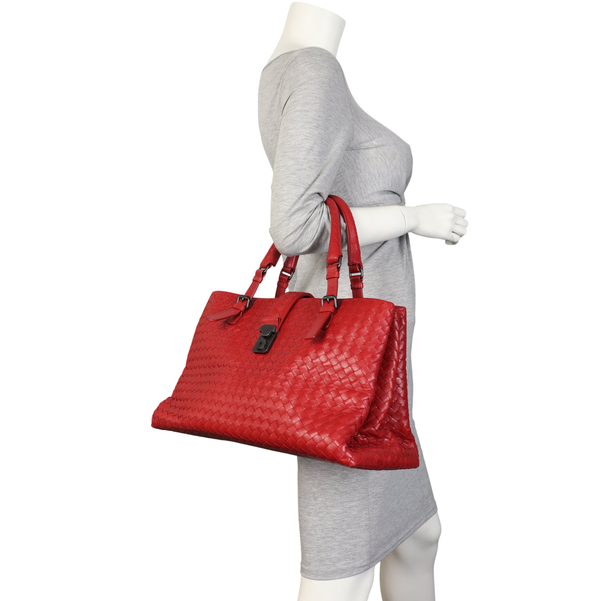 Bottega Veneta Intrecciato Roma Bag Large