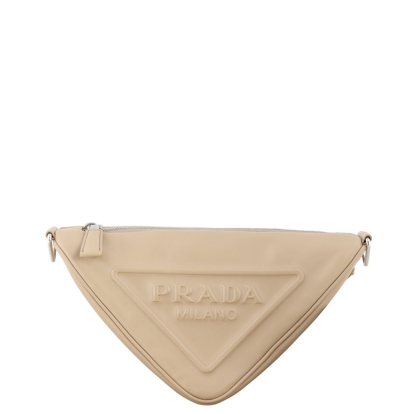 Prada Triangle Leather Shoulder Bag