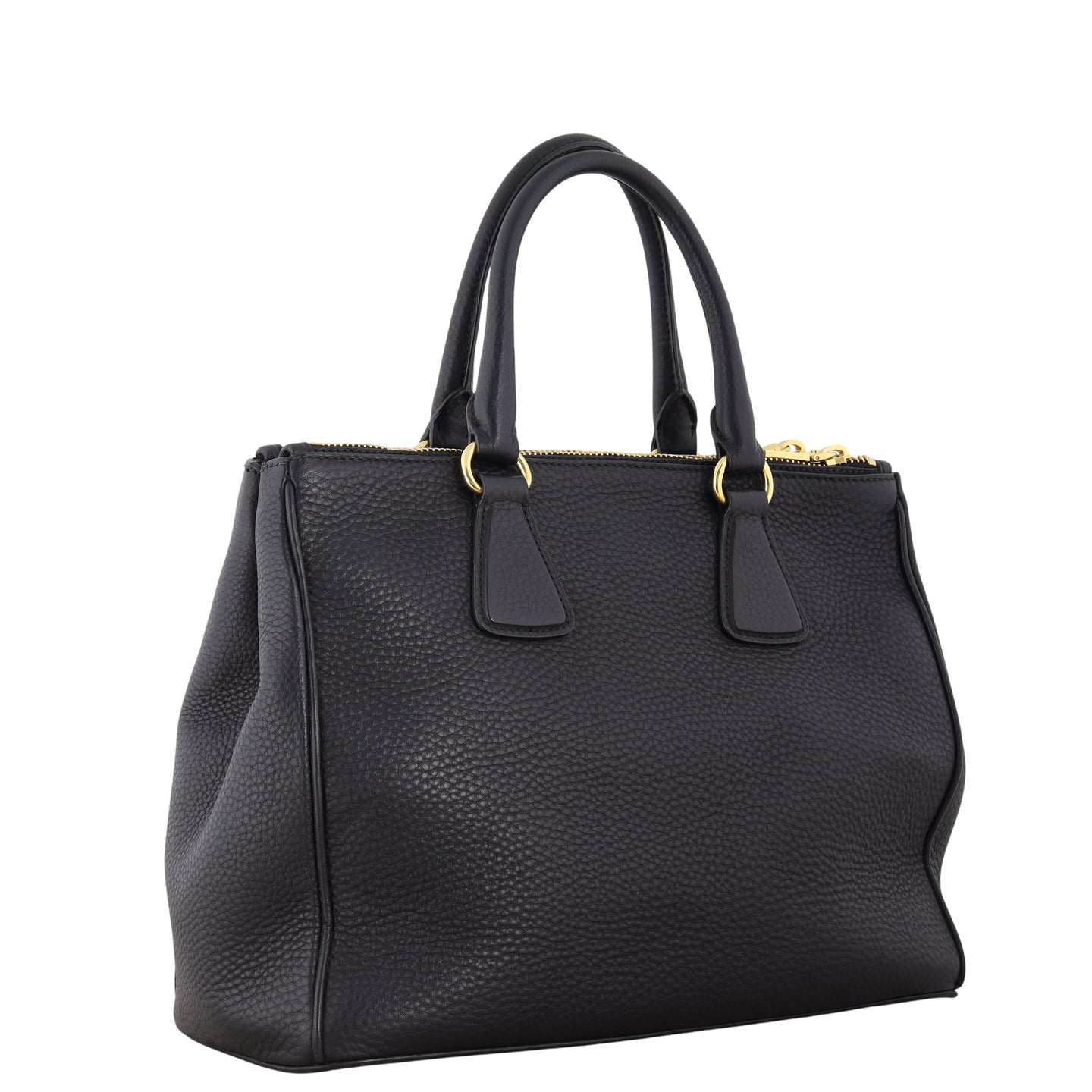 Prada Vitello Daino Double Zip Tote