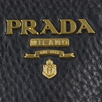 Prada Vitello Daino Double Zip Tote