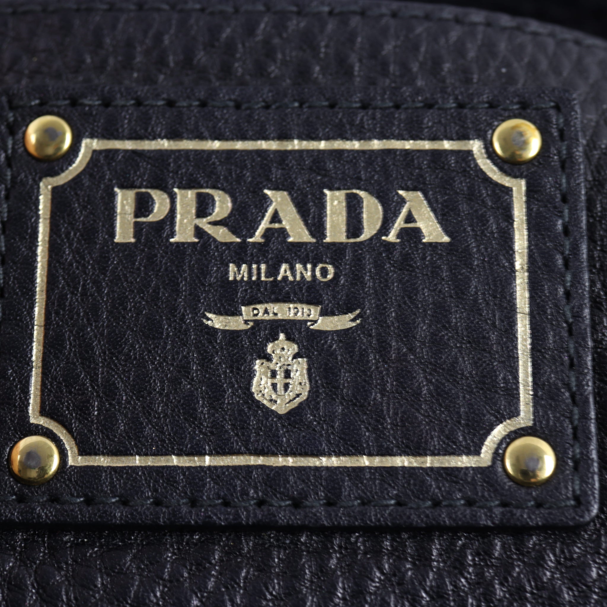 Prada Vitello Daino Double Zip Tote