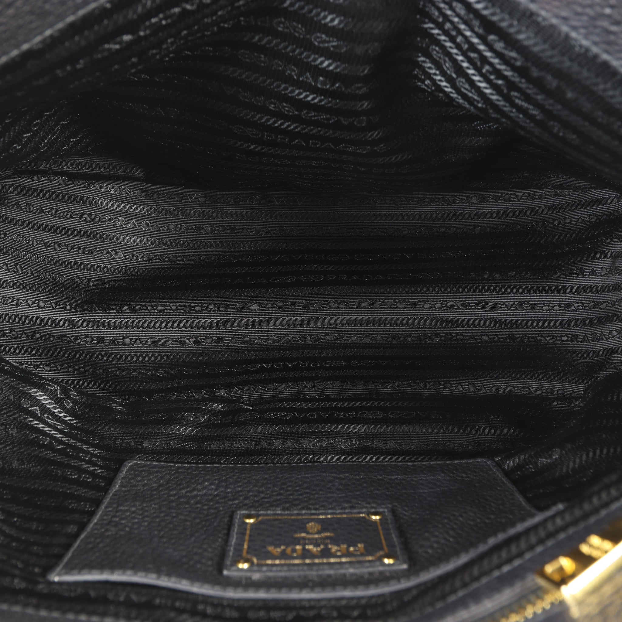 Prada Vitello Daino Double Zip Tote
