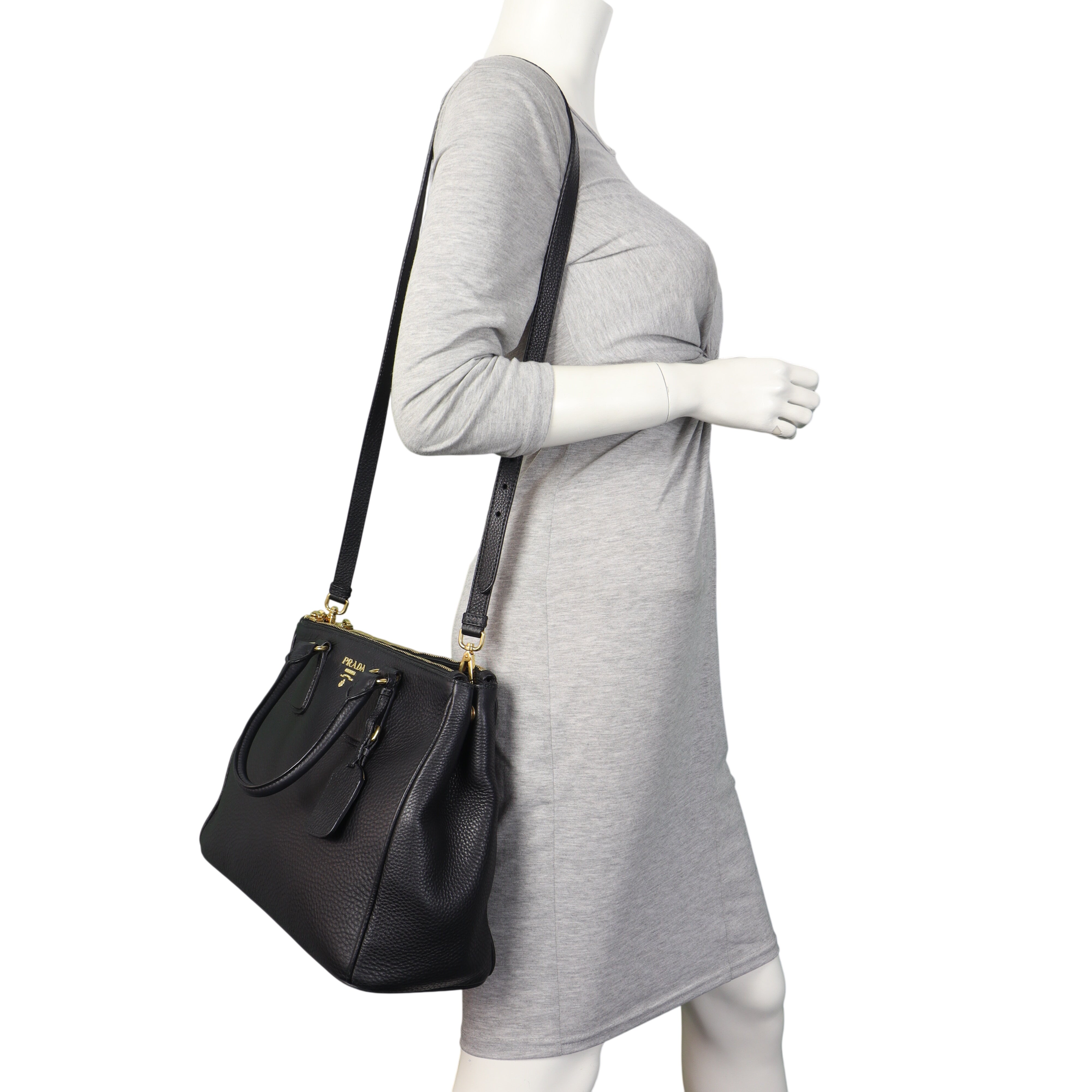 Prada Vitello Daino Double Zip Tote – Luxe.It.Fwd