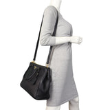 Prada Vitello Daino Double Zip Tote