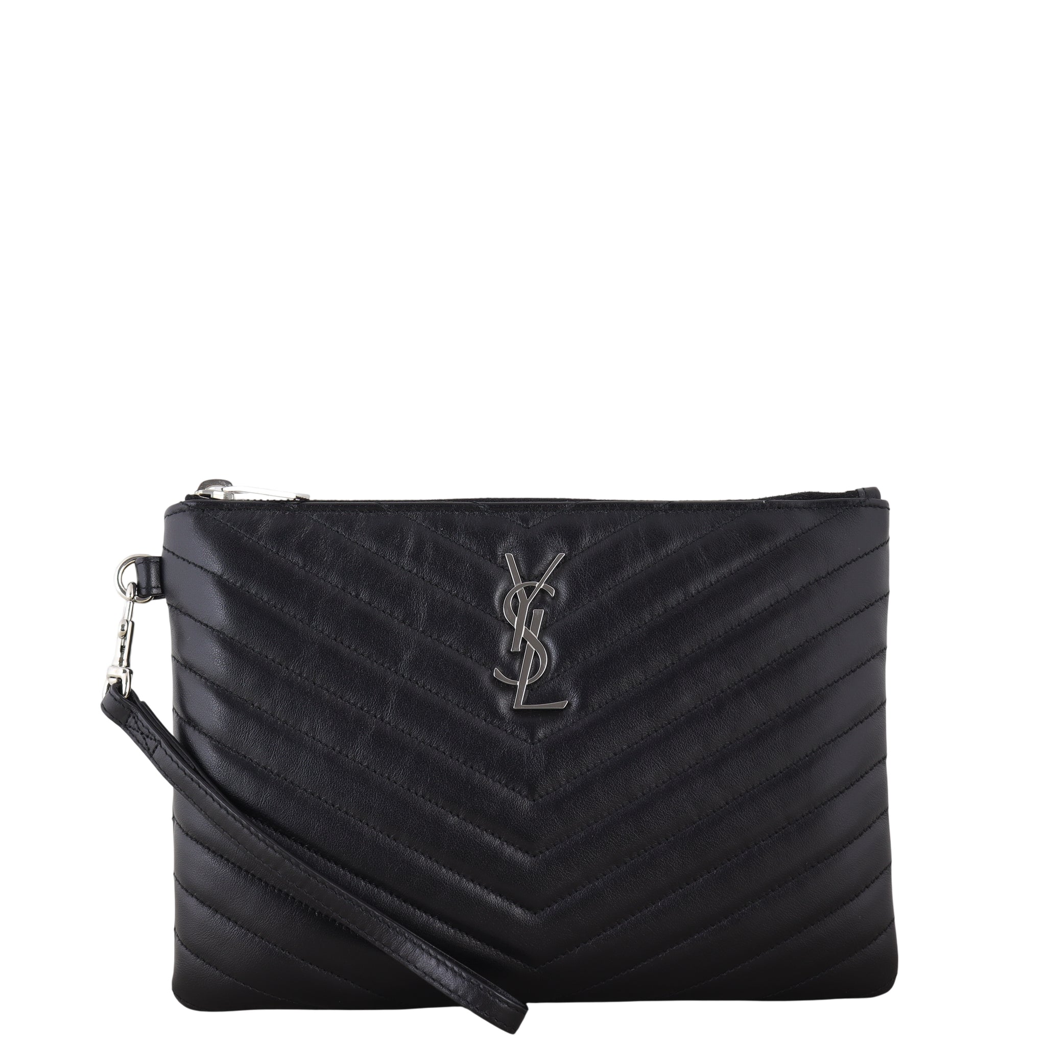 Saint Laurent Cassandre Monogram Matelasse Pouch