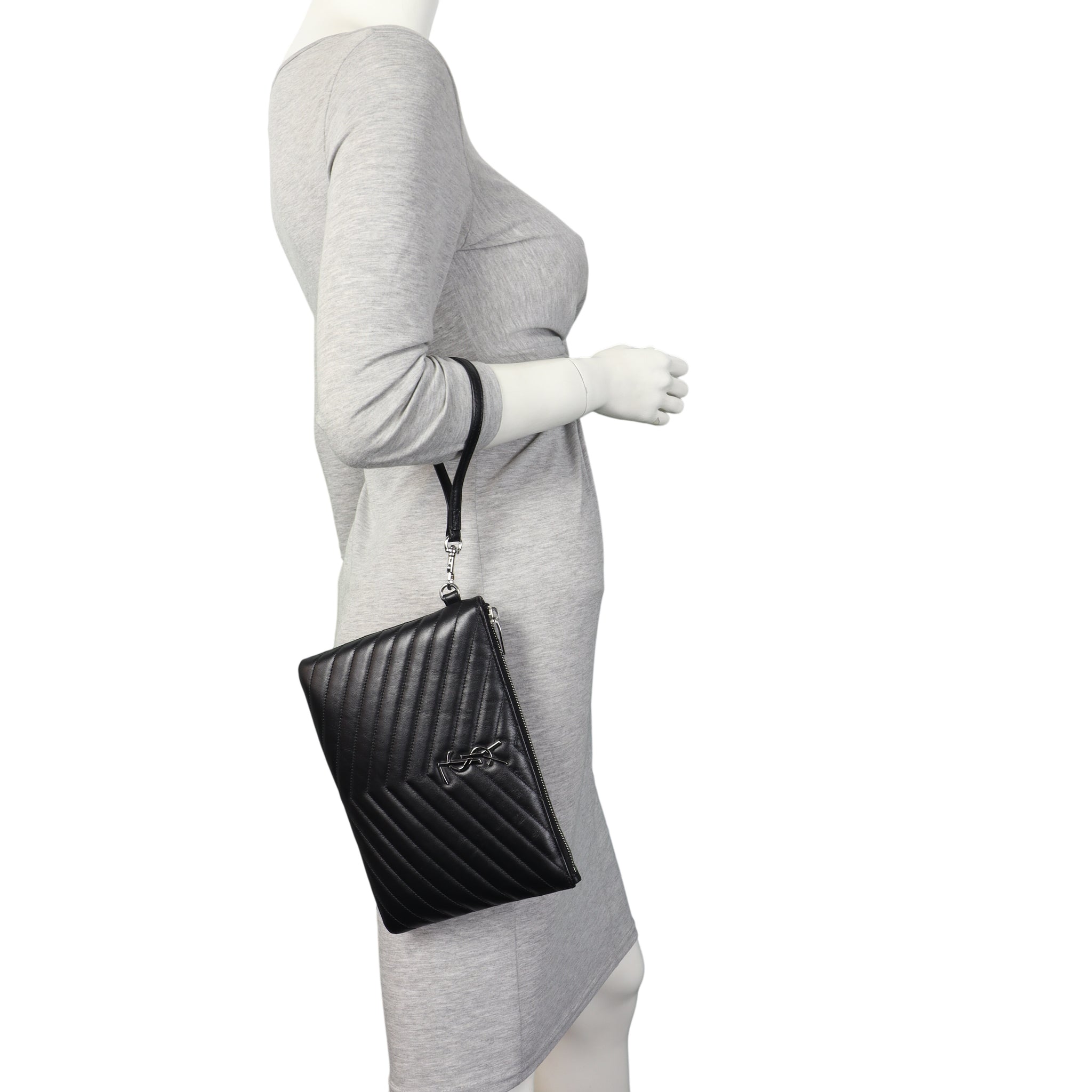 Saint Laurent Cassandre Monogram Matelasse Pouch