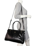 Prada Vitello Shine Bonnie Shoulder Bag Large