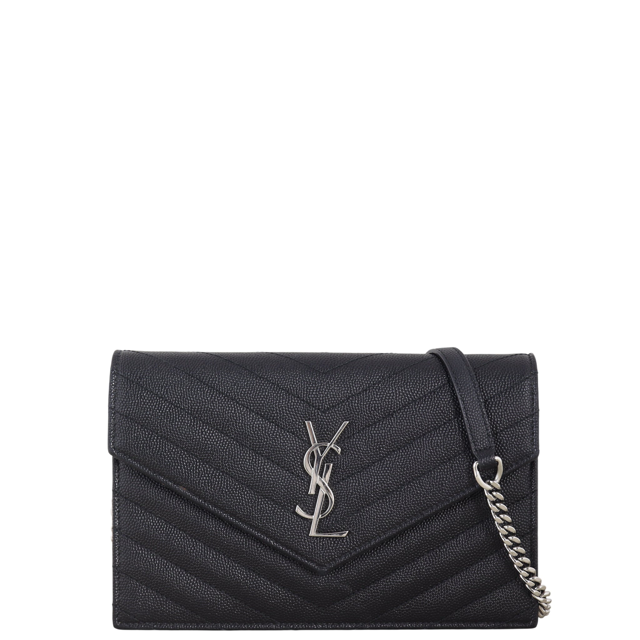 Saint Laurent Cassandre Envelope Chain Wallet