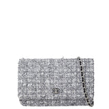 Chanel Classic Wallet on Chain Tweed
