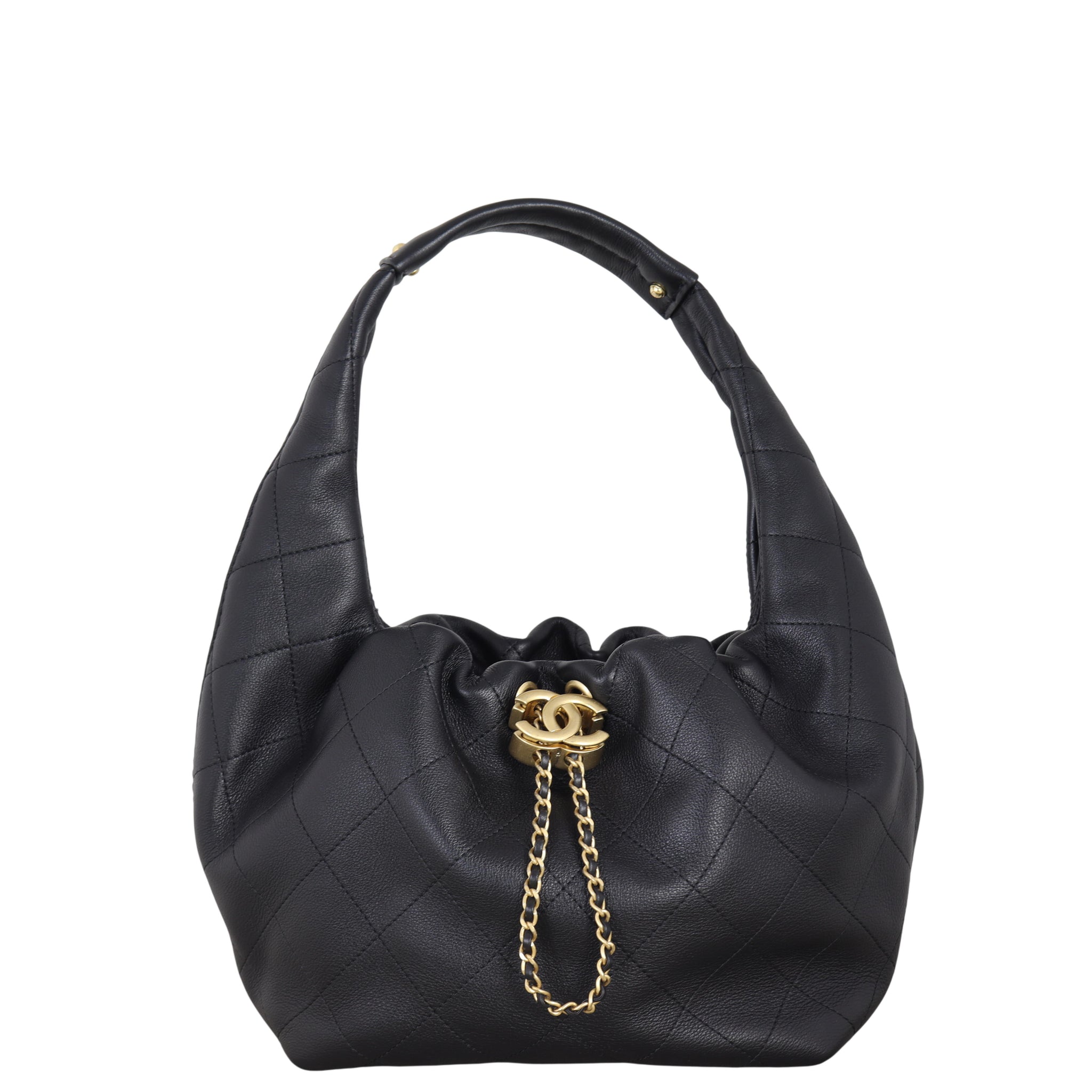 Chanel CC Drawstring Hobo