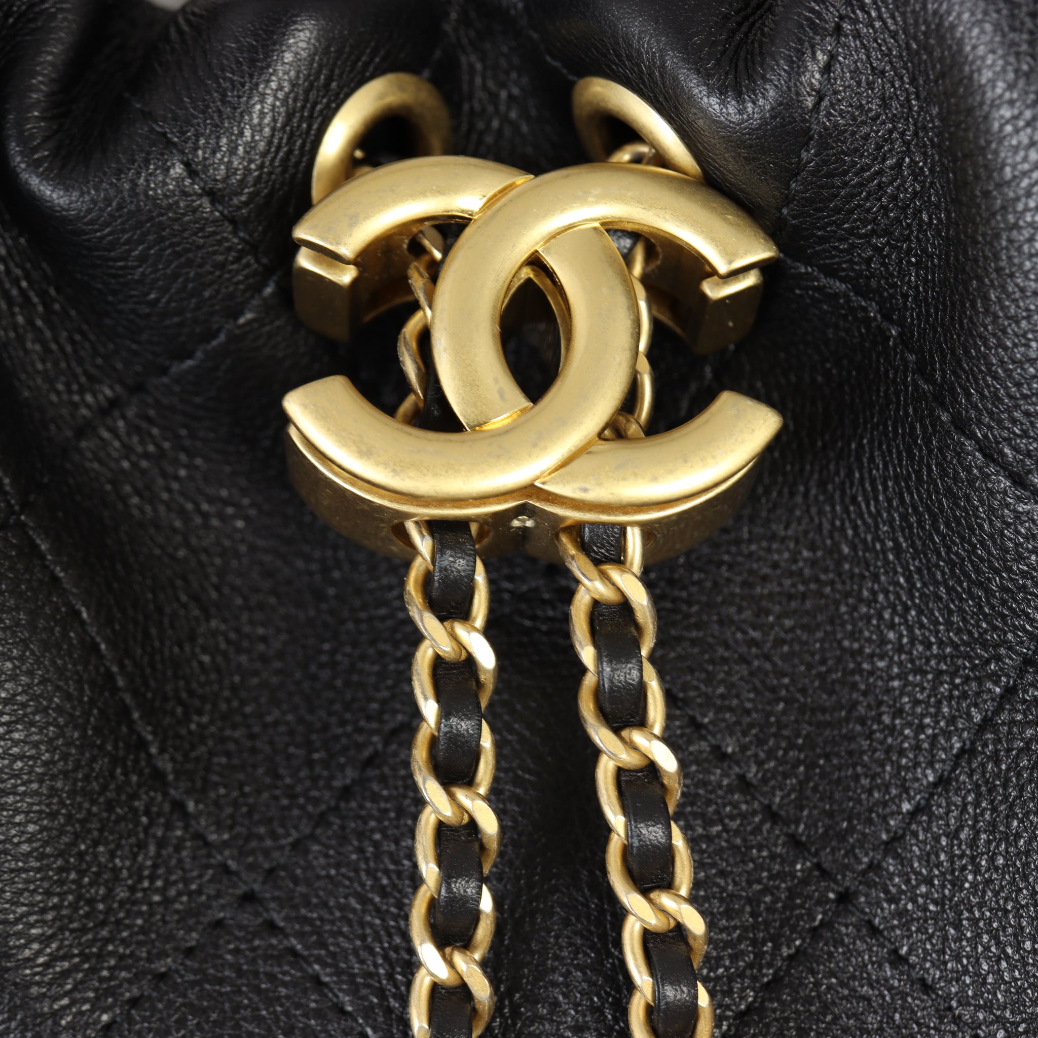 Chanel CC Drawstring Hobo