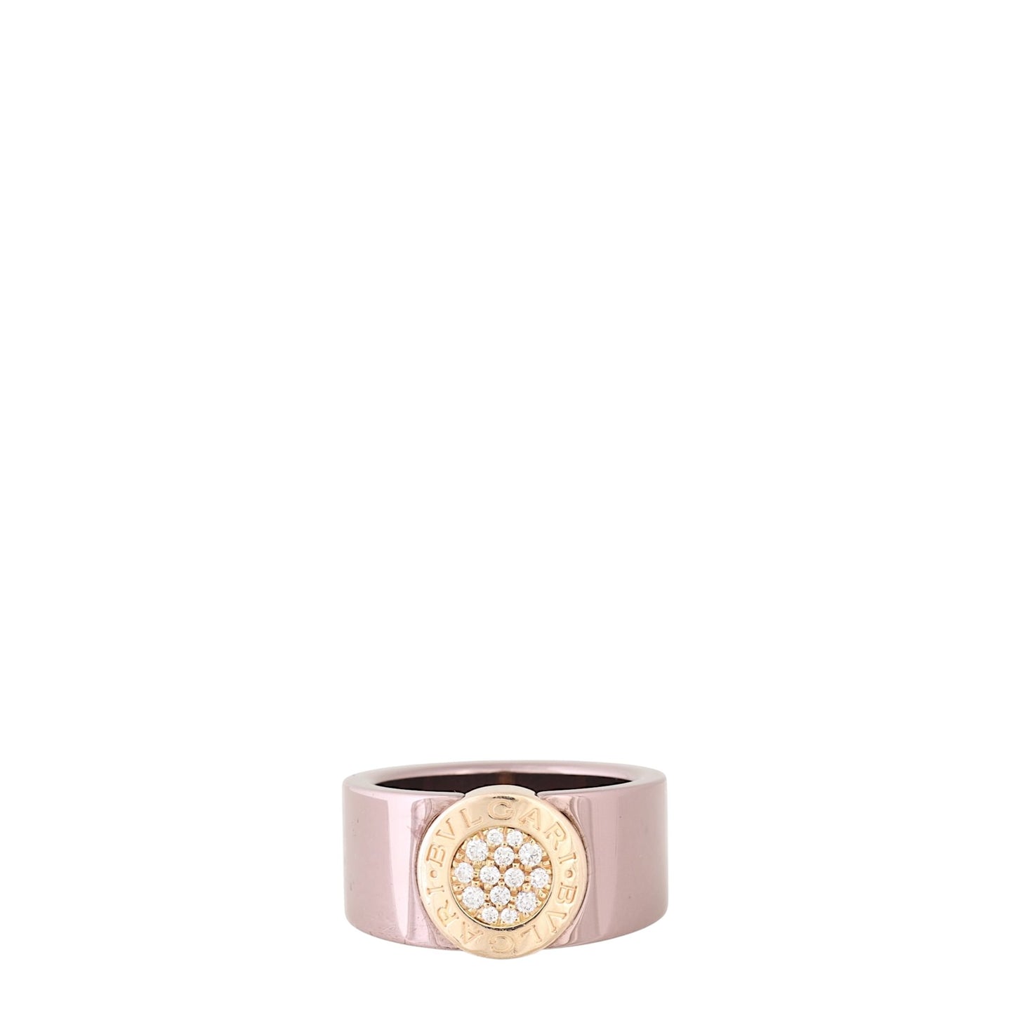 Bvlgari Bvlgari Diamond Bronze 18k Rose Gold Ring