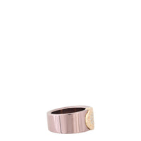 Bvlgari Bvlgari Diamond Bronze 18k Rose Gold Ring