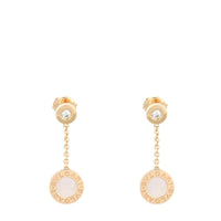 Bvlgari Bvlgari Diamond Mother of Pearl 18k Rose Gold Drop Earrings