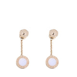 Bvlgari Bvlgari Diamond Mother of Pearl 18k Rose Gold Drop Earrings
