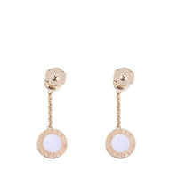 Bvlgari Bvlgari Diamond Mother of Pearl 18k Rose Gold Drop Earrings