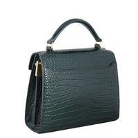 Saint Laurent Cassandra Top Handle Mini Croc-Embossed
