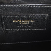 Saint Laurent Cassandra Top Handle Mini Croc-Embossed