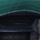 Saint Laurent Cassandra Top Handle Mini Croc-Embossed