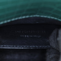 Saint Laurent Cassandra Top Handle Mini Croc-Embossed