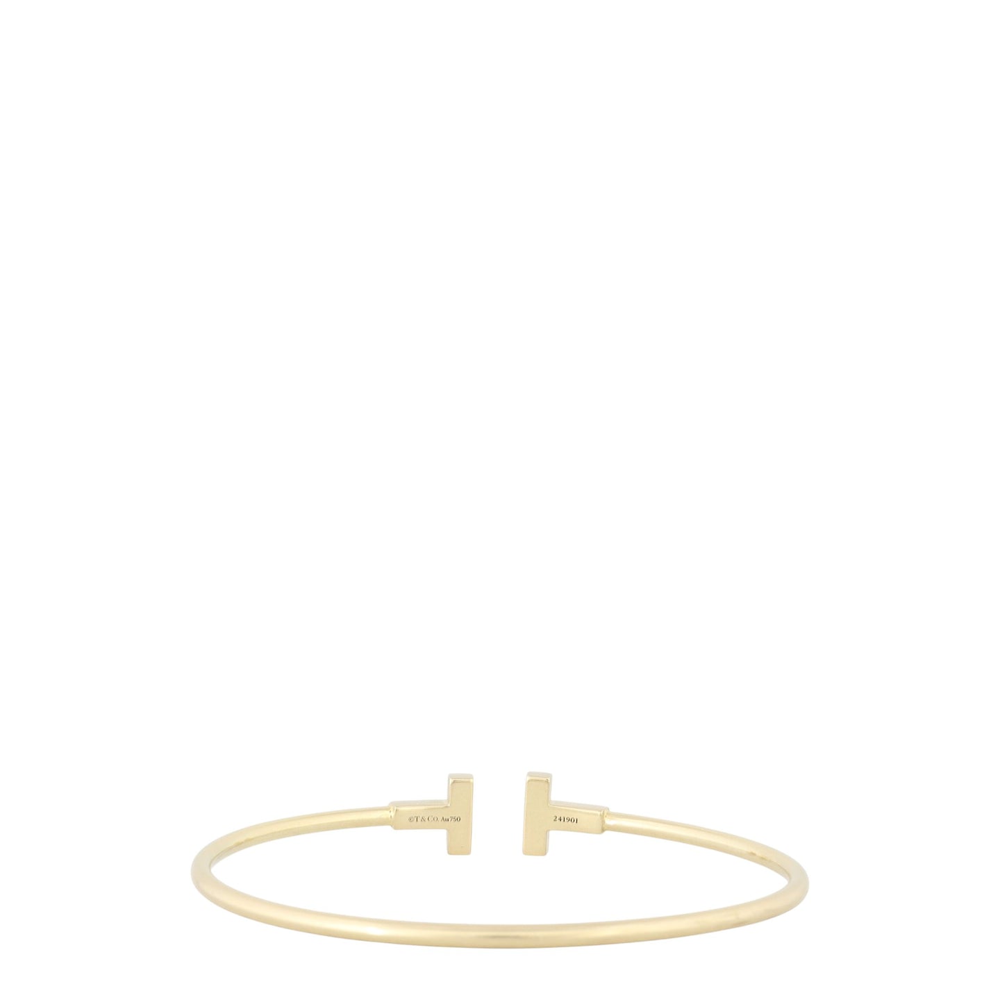 Tiffany & Co T Wire 18k Yellow Gold Bracelet