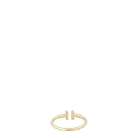 Tiffany & Co T Wire 18k Yellow Gold Ring