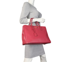 Prada Saffiano Lux Galleria Double Zip Tote Large