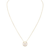 Cartier Amulette de Cartier Mother of Pearl Diamond 18k Yellow Gold Necklace