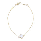 Van Cleef & Arpels Sweet Alhambra Mother of Pearl 18k Yellow Gold Bracelet