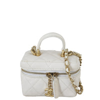 Chanel Top Handle Vanity Case Chain Bag Mini