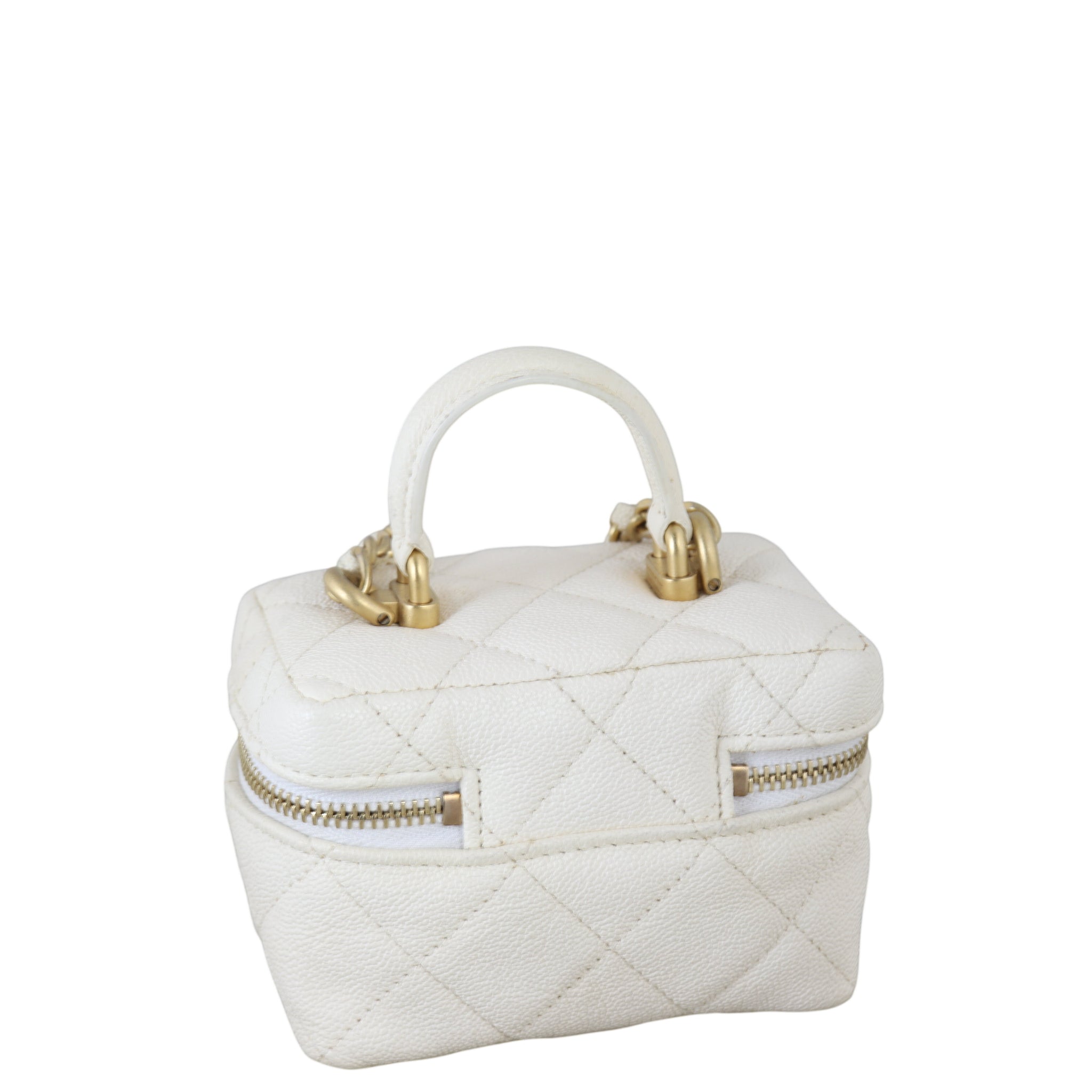 Chanel Top Handle Vanity Case Chain Bag Mini
