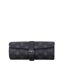 Louis Vuitton 3 Watch Case Monogram Eclipse