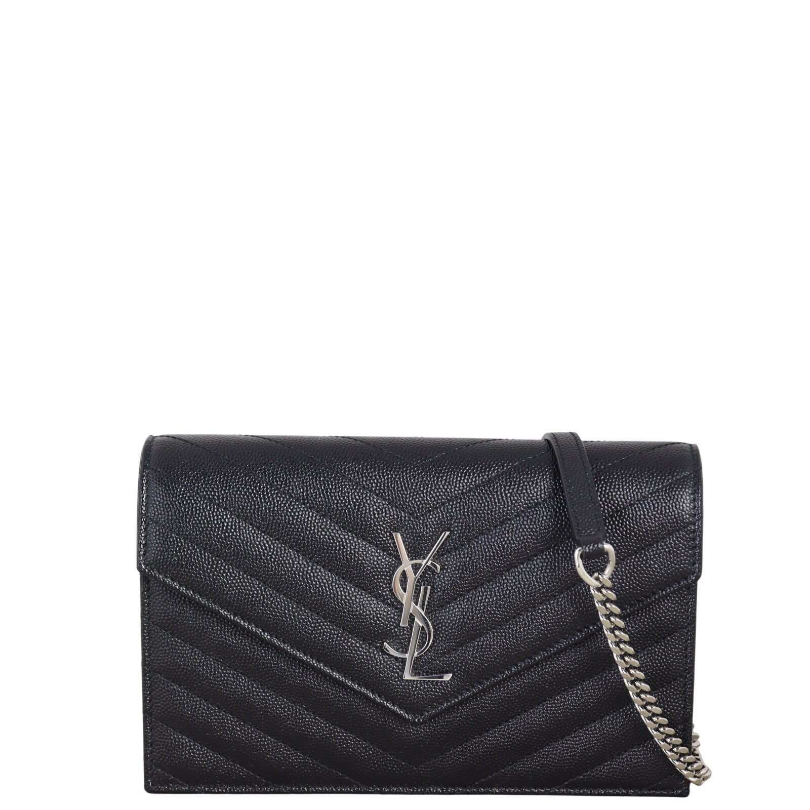 Saint Laurent Cassandre Envelope Chain Wallet