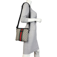 Gucci GG Supreme Web Messenger Bag