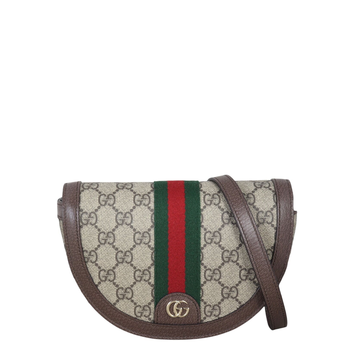 Gucci Ophidia GG Supreme Half Moon Shoulder Bag