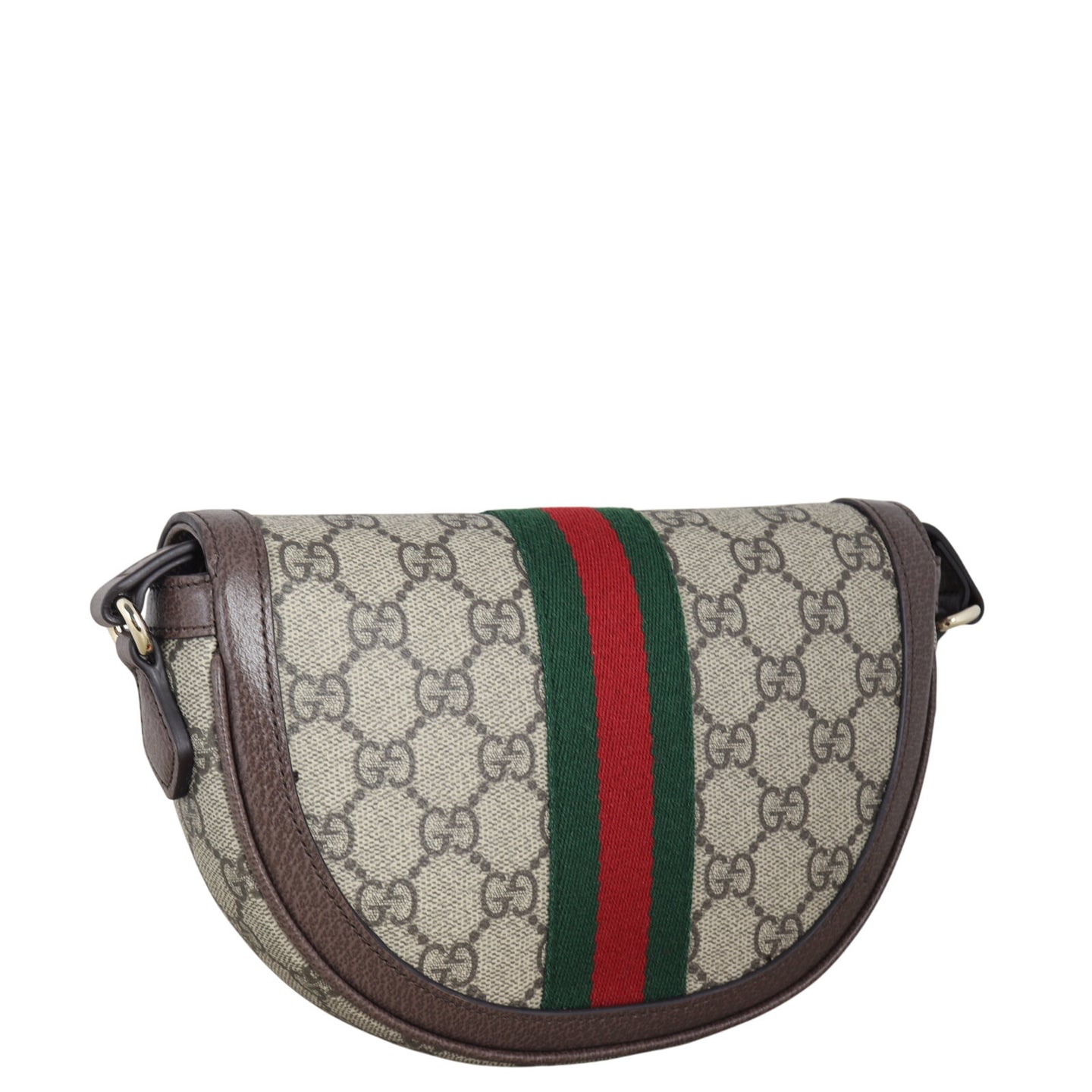 Gucci Ophidia GG Supreme Half Moon Shoulder Bag