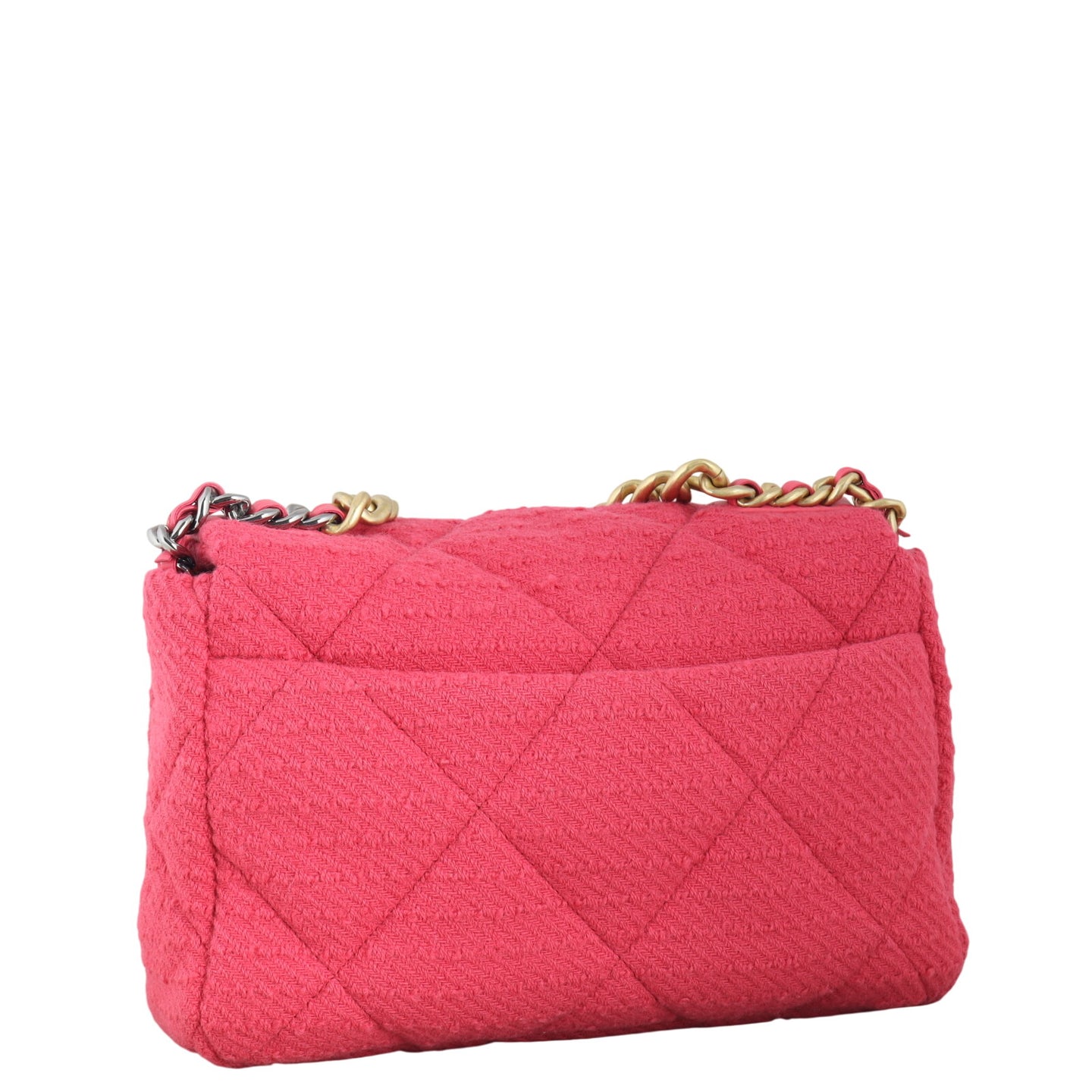Chanel 19 Tweed Flap Bag Large